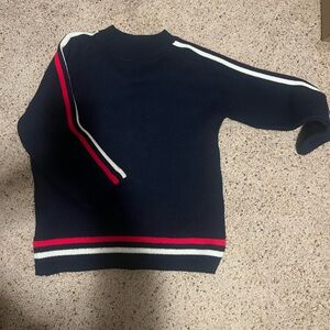 Polaris vintage snowmobile sweater blue Red and White